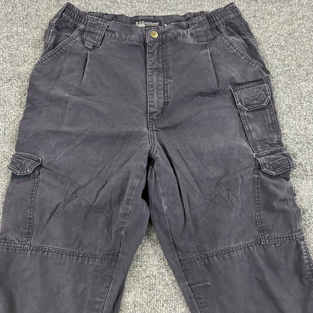 5.11 Tactical Pants Mens Size 36/34 Navy Blue Cotton Canvas Cargo Work Utility